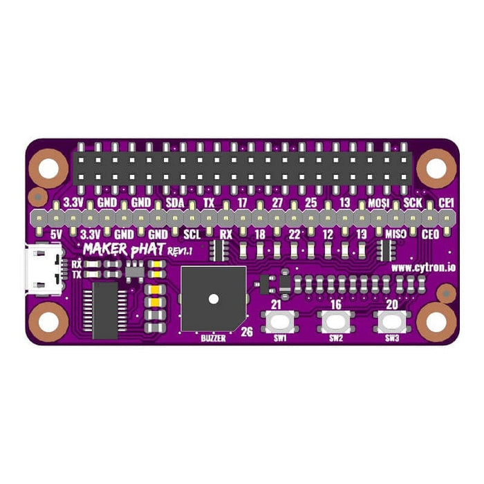 Maker pHAT: Simplifying Raspberry Pi for Education by Cytron - The Pi Hut