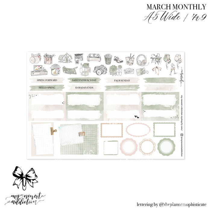 MARCH 2026 A5 WIDE MONTHLY