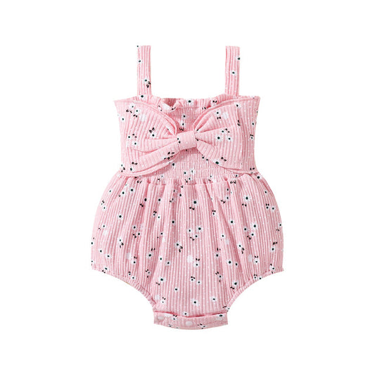 MAREILLE Floral Bowtie Romper