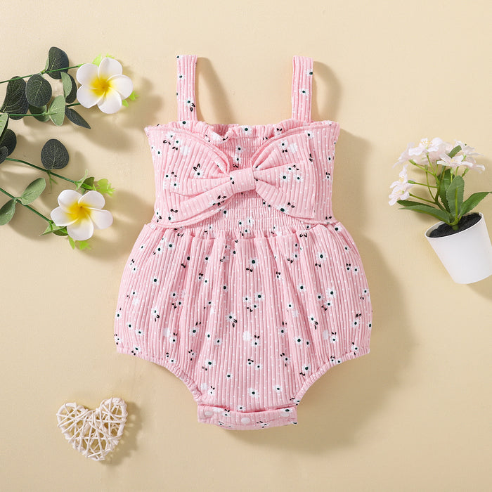 MAREILLE Floral Bowtie Romper