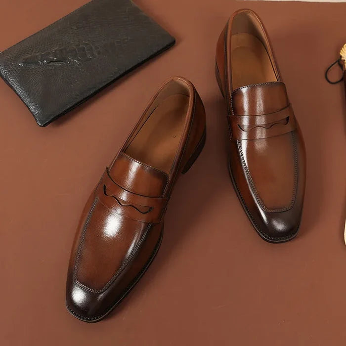 Matteo Fiorucci Orthopedic Classic Leather Penny Loafers