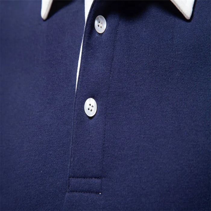 Matteo Sala Men Polo Collar Sweater Long Sleeve