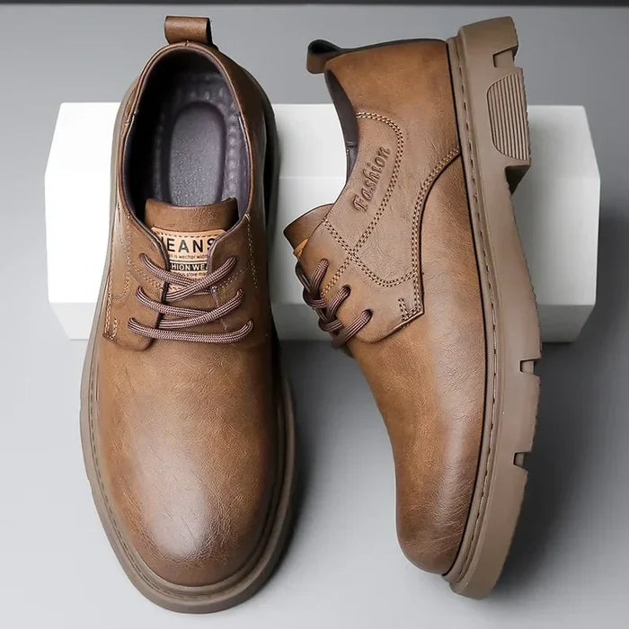 Maurice Gattuso Casual Low-Top Leather Ankle Boots