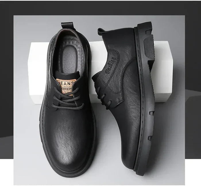 Maurice Gattuso Casual Low-Top Leather Ankle Boots