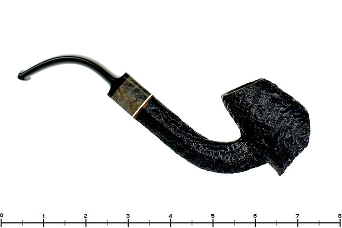 Blue Room Briars is proud to present this Max Capps Pipe Bent Bore Ring Blast Sitter with Plateau and Vintage Redwood