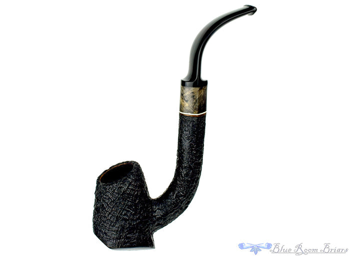 Blue Room Briars is proud to present this Max Capps Pipe Bent Bore Ring Blast Sitter with Plateau and Vintage Redwood