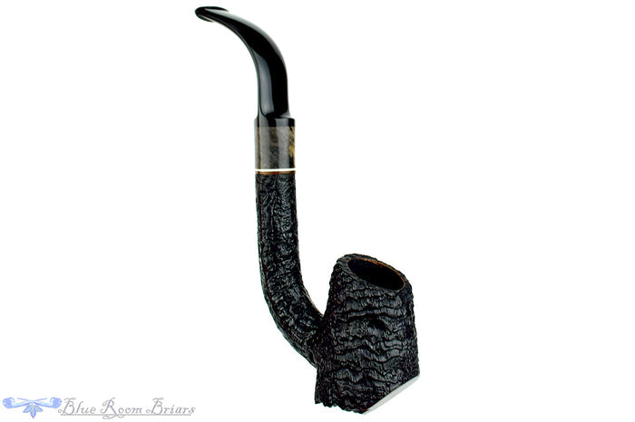 Blue Room Briars is proud to present this Max Capps Pipe Bent Bore Ring Blast Sitter with Plateau and Vintage Redwood