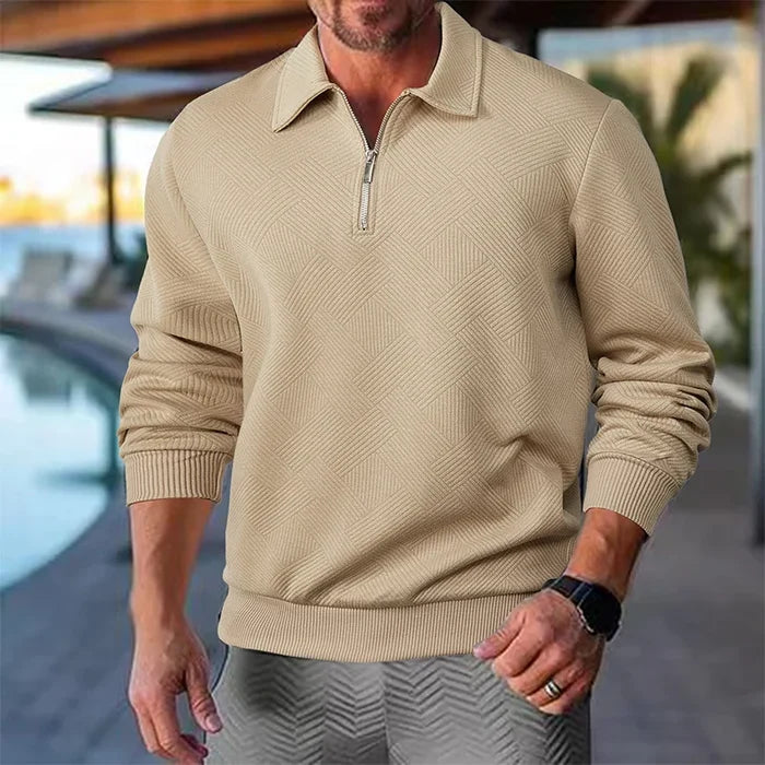 Max Vero Long Sleeve Zip Polo Shirt