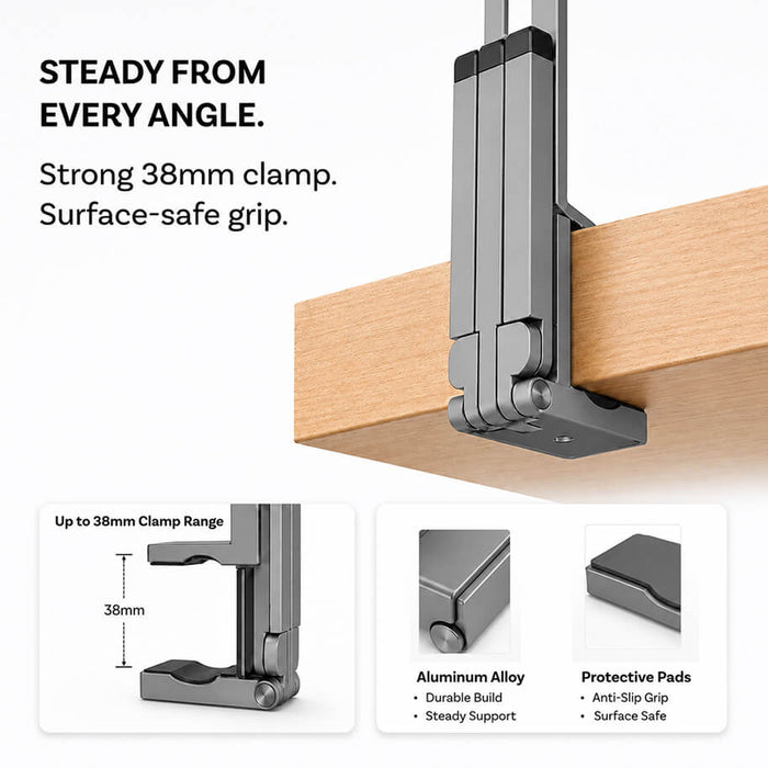 MCM01 Foldable Magnetic Phone Clamp Stand