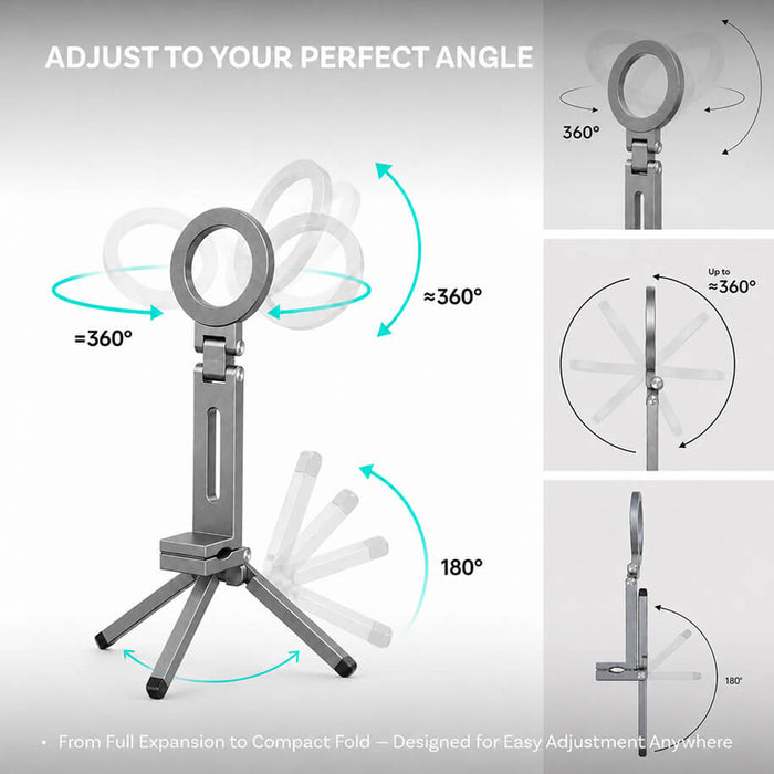 MCM01 Foldable Magnetic Phone Clamp Stand