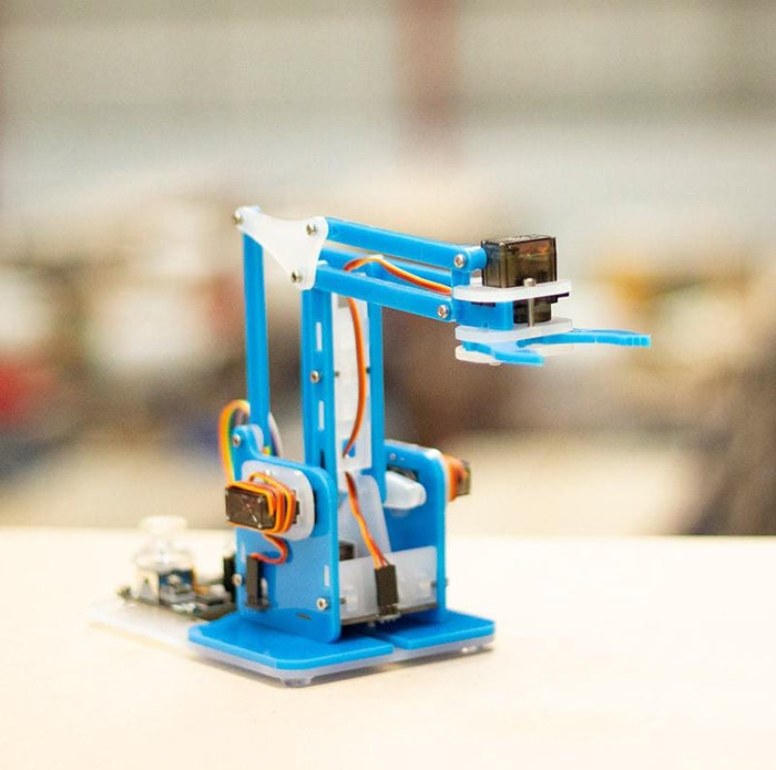 MeArm Robot Raspberry Pi Kit - Blue [Discontinued] by Kitronik - The Pi Hut