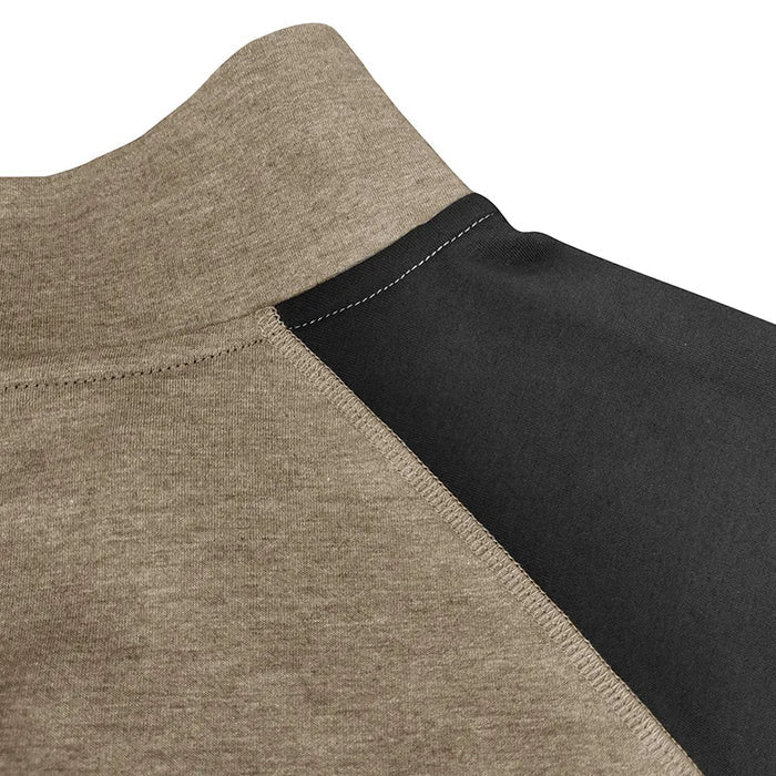Men's Color Block Quarter Zip Pullover Shirt