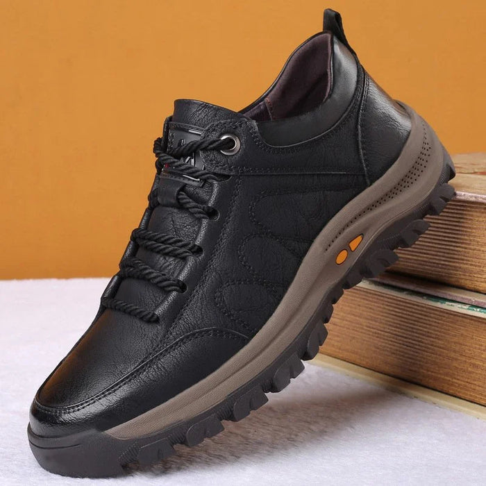 Men's Hand-Stitched Leather Casual Shoes Brown