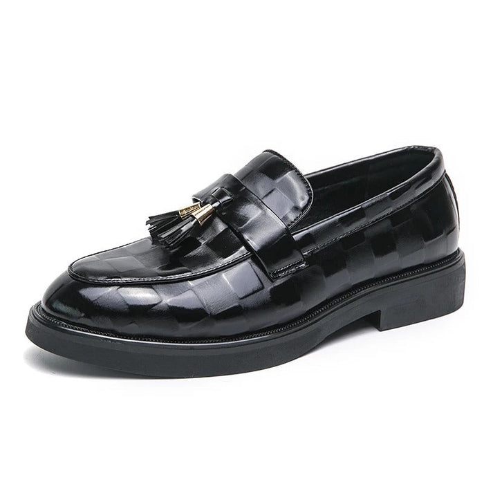 Men's Leather Formal Moccasins Black and Brown