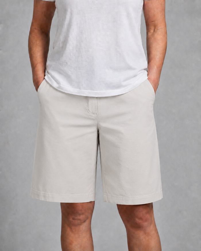 Men's Mid-Rise Wide-Leg Knee-Length Shorts