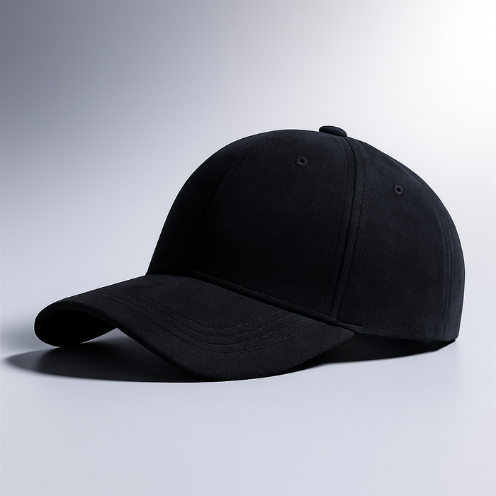 Men's suede baseball cap styled with a casual everyday outfit