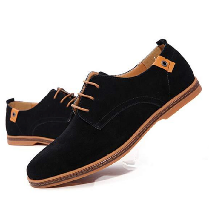 Men's Vegan Leather Suede Shoes Comfortable Formal and Casual