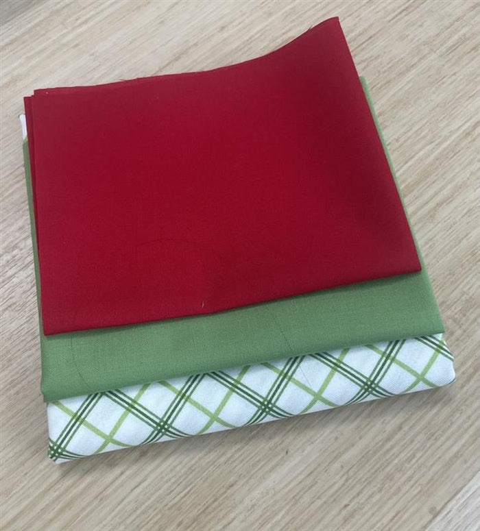 Merry in the Hoop Banner Fabric Kit-Green