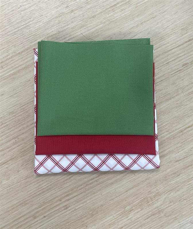 Merry in the Hoop Banner Fabric Kit-Red