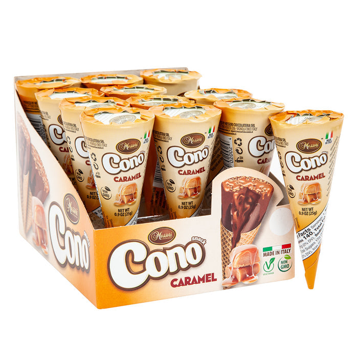 Messori Caramel Cone Snack - 12 Count
