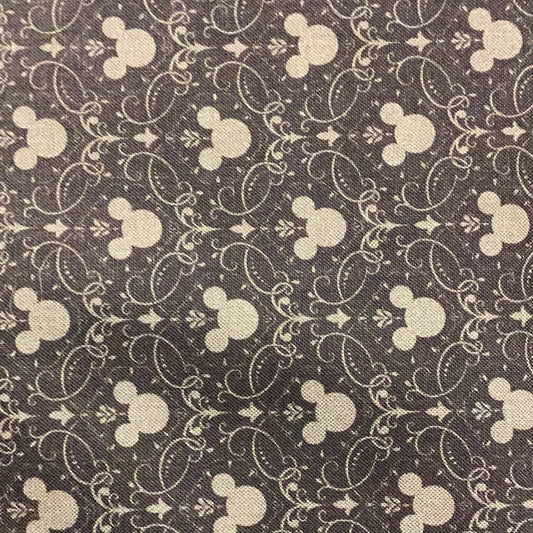 Mickey Mouse Halloween IV Mickey Damask Fabric, Camelot