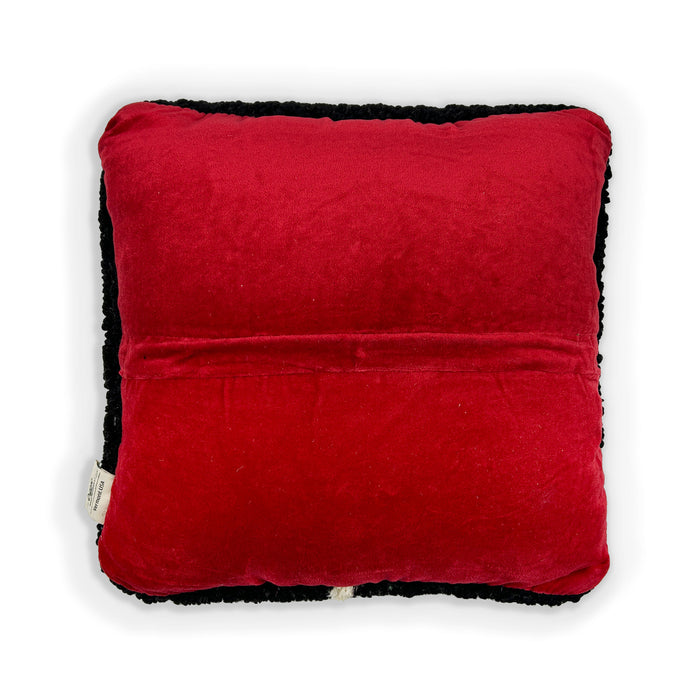 Midnight Daisy Hooked Pillow