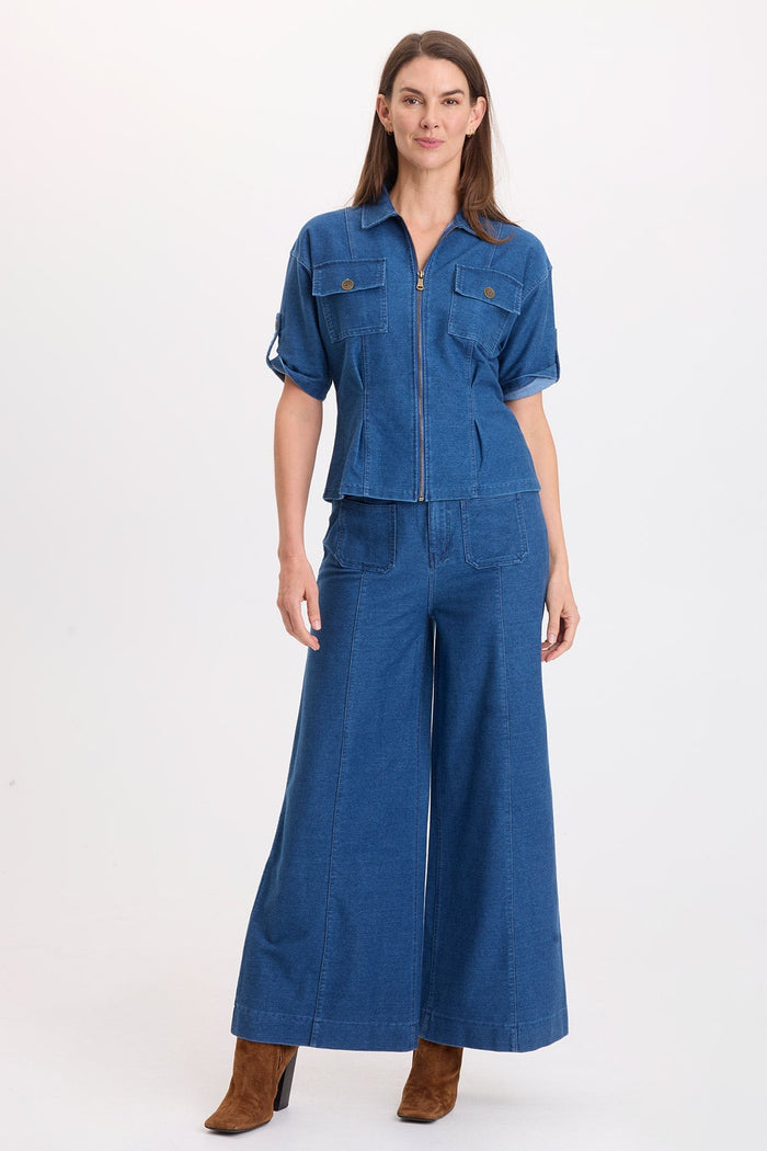 Wearables Miller Indigo Twill Wide Leg Trouser