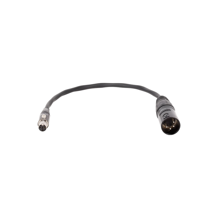 Mini 4pin XLR Female to Full 4pin XLR Male