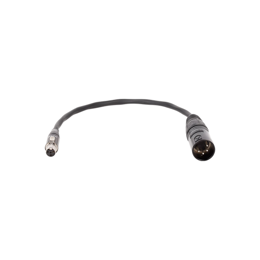 Mini 4pin XLR Female to Full 4pin XLR Male
