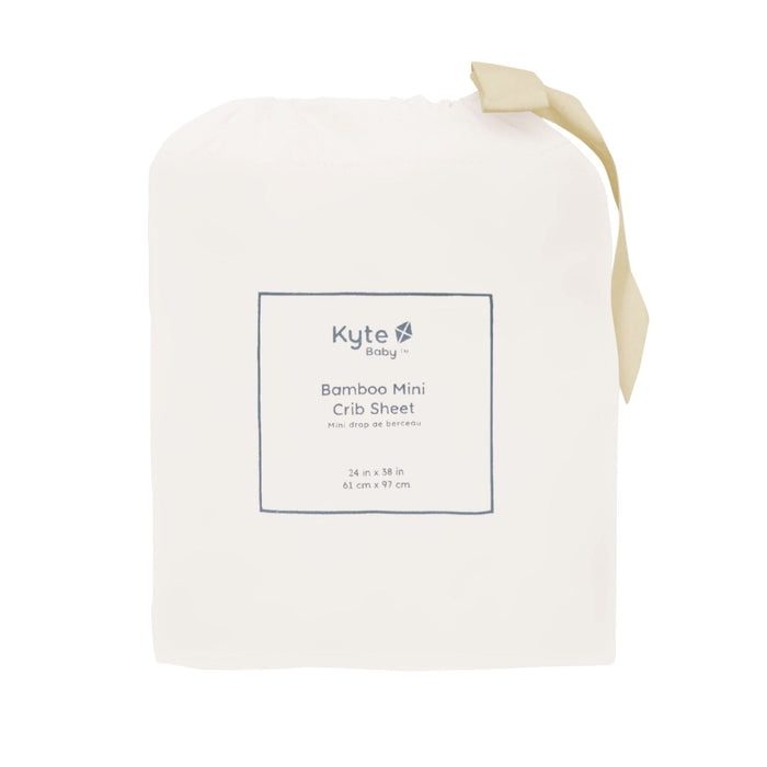 Kyte Baby Bamboo Mini Crib sheet in Cloud