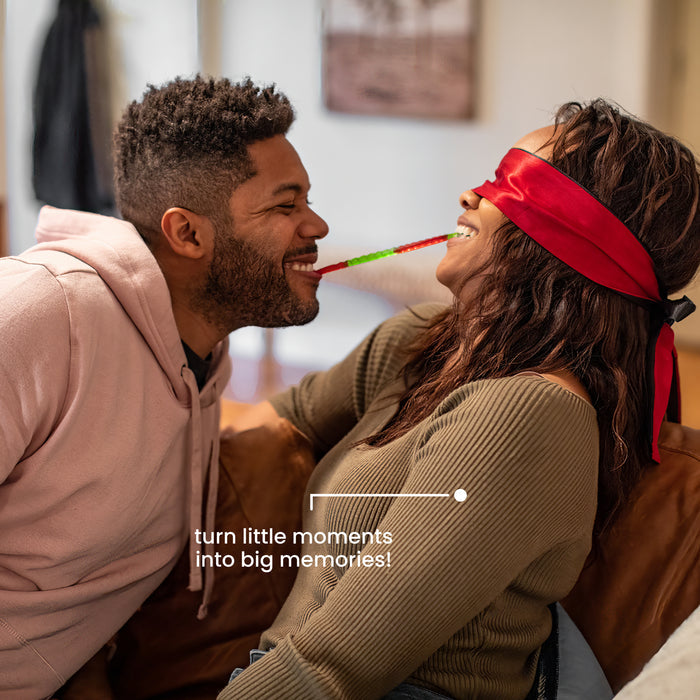 Playful couple enjoying a spontaneous date and enojoying quality time together.