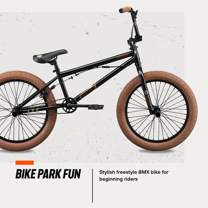 Mongoose Legion L20 Kids Freestyle BMX Bike Intermediate Rider 20inch Wheels Black
