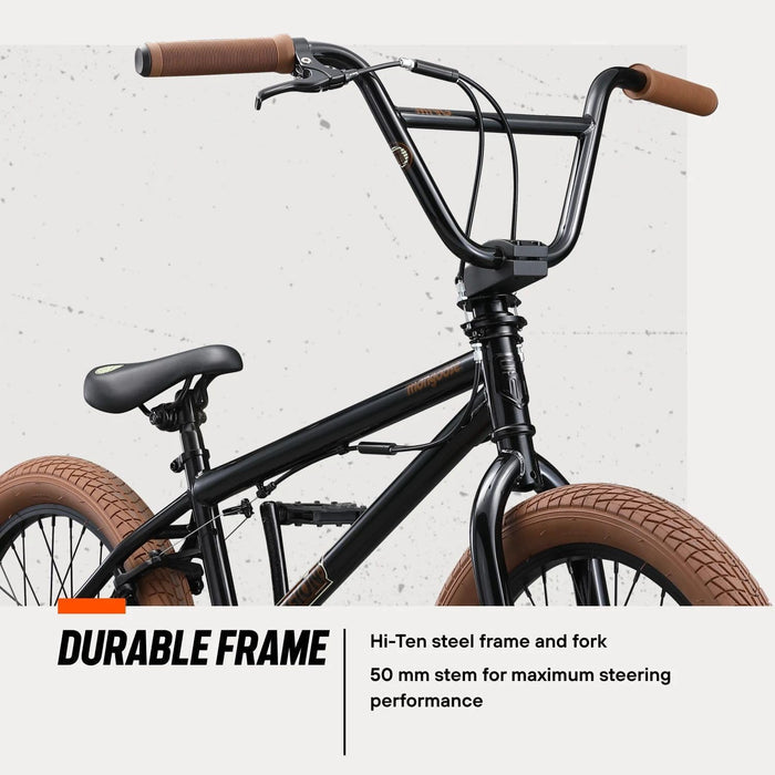 Mongoose Legion L20 Kids Freestyle BMX Bike Intermediate Rider 20inch Wheels Black