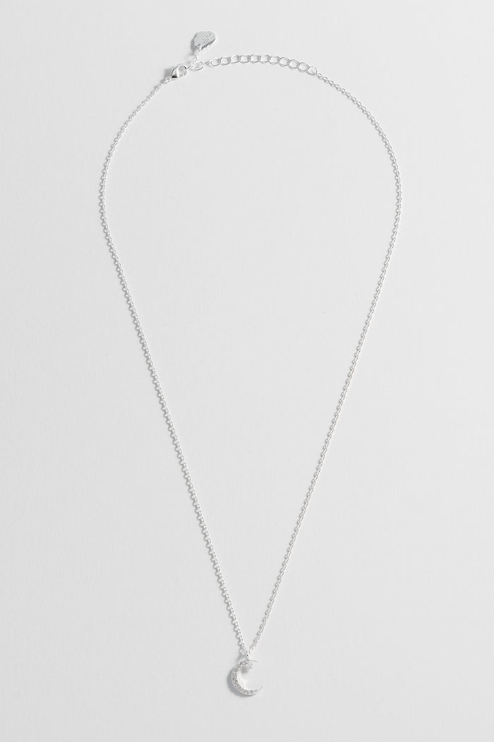 Moon and Star Necklace