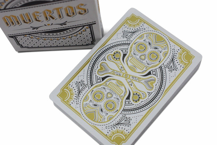 Muertos Mourning Gold Playing Cards* Playing Cards by Steve Minty