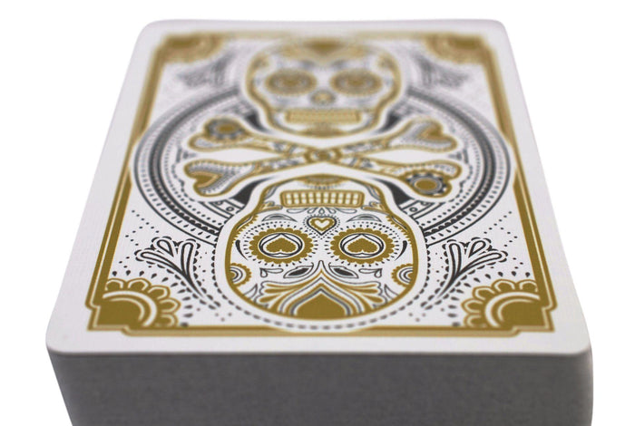 Muertos Mourning Gold Playing Cards* Playing Cards by Steve Minty
