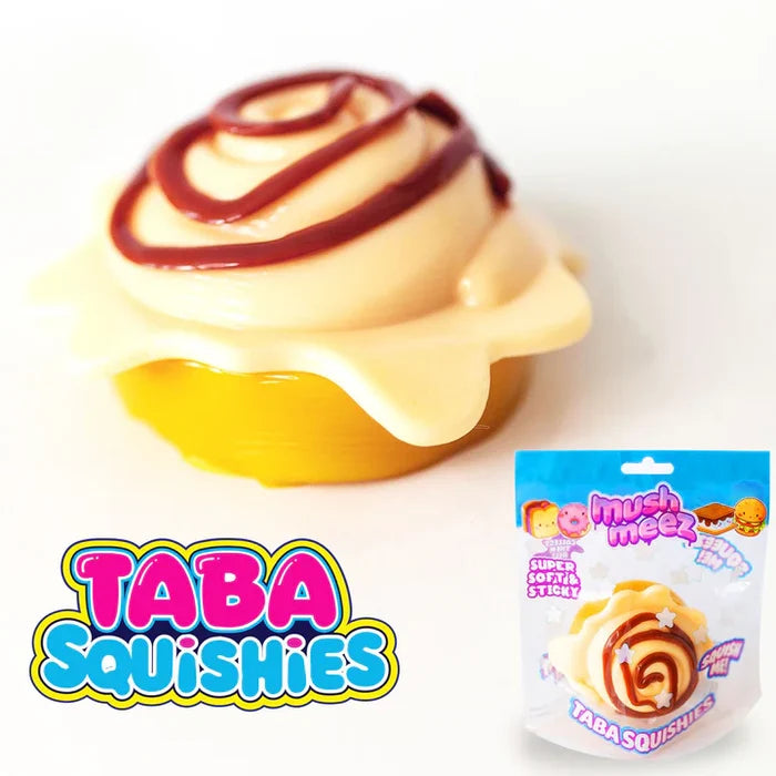 Mushmeez TABA Squishies 4 Inch Cinnamon Roll Squishy Sensory Toy
