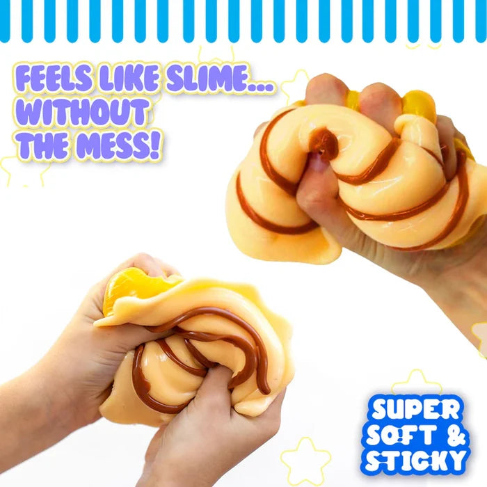 Mushmeez TABA Squishies 4 Inch Cinnamon Roll Squishy Sensory Toy