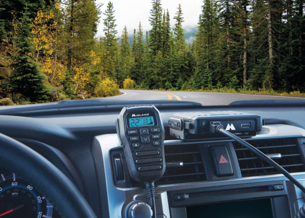 Midland MXT275 GMRS Radio Mounted on Dash | Right Channel Radios