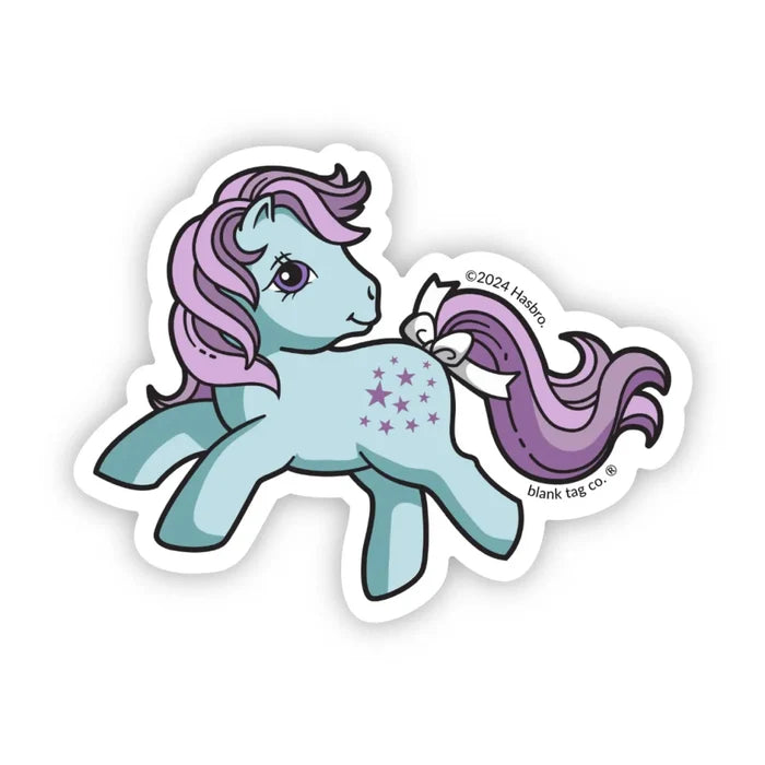 My Little Pony Blue Belle Vinyl Sticker by Blank Tag Sticker Co. - Owl & Goose Gifts