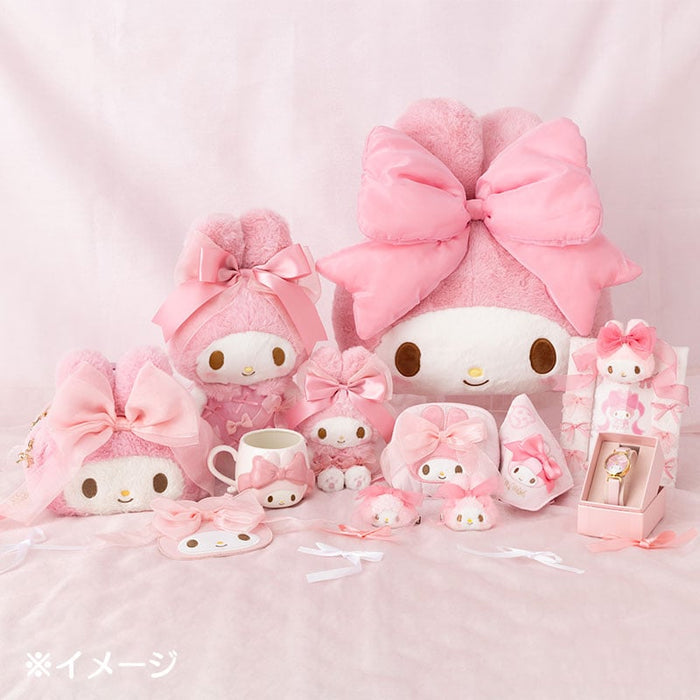 My Melody Card Case with Key Reel (50th Anniv. Ribbon Series) Accessory Japan Original