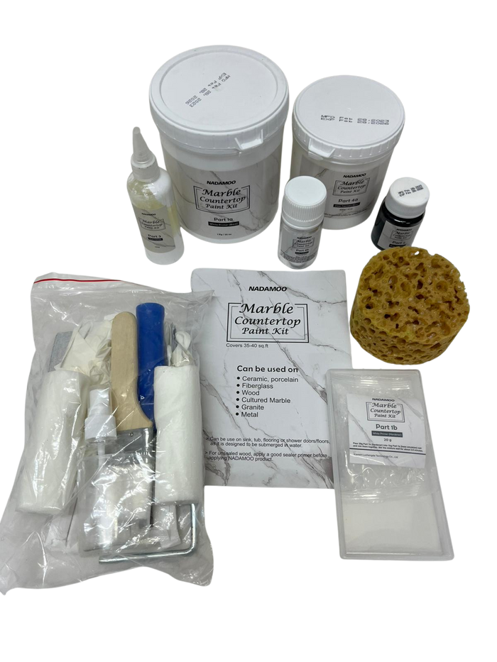 NADAMOO White Marble Countertop Paint Kit