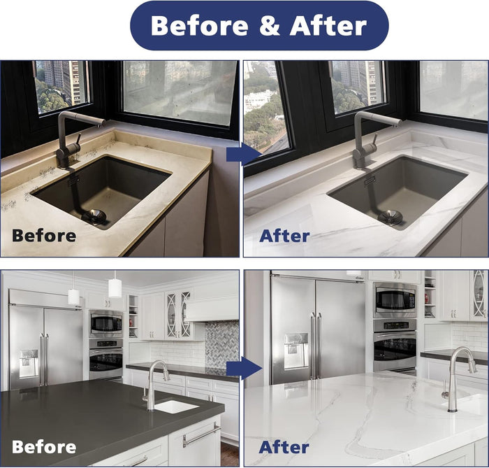 NADAMOO White Marble Countertop Paint Kit