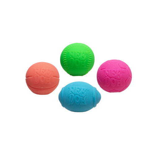 Nee Doh Hot Shots Teenie 1.5 Inch Squish Ball Fidget Toy - Set of 4