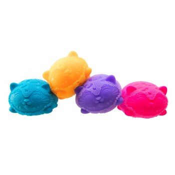 Nee Doh Wild Cats Fuzz Ball 3 Inch Squish Ball Fidget Toy