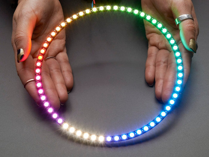 NeoPixel 1/4 60 Ring - 5050 RGBW LED w/ Integrated Drivers (Natural White - ~4500K) [Discontinued] by Adafruit - The Pi Hut