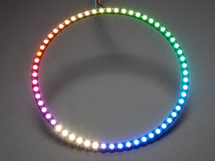 NeoPixel 1/4 60 Ring - 5050 RGBW LED w/ Integrated Drivers (Natural White - ~4500K) [Discontinued] by Adafruit - The Pi Hut