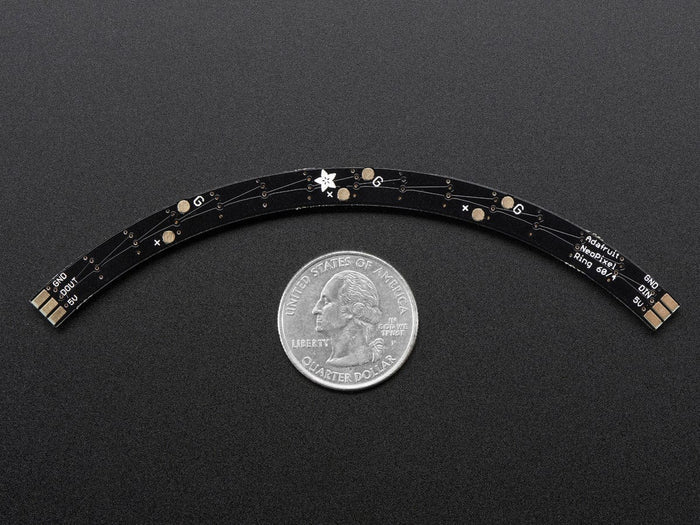 NeoPixel 1/4 60 Ring - 5050 RGBW LED w/ Integrated Drivers (Natural White - ~4500K) [Discontinued] by Adafruit - The Pi Hut