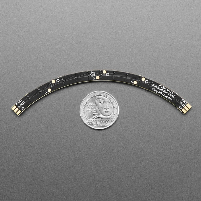 NeoPixel 1/4 60 Ring - 5050 RGBW LED w/ Integrated Drivers (Warm White - 3000K) by Adafruit - The Pi Hut