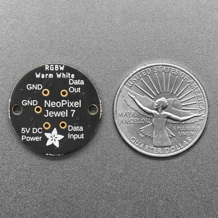 NeoPixel Jewel - 7 x 5050 RGBW LED w/ Integrated Drivers (Warm White - ~3000K) by Adafruit - The Pi Hut